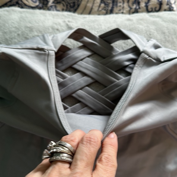 New Tracy Anderson gray long sleeve crop top - Picture 3 of 5